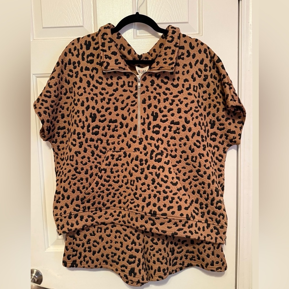 NEW BiBi Leopard Print Top & Bottoms (Matching Set)